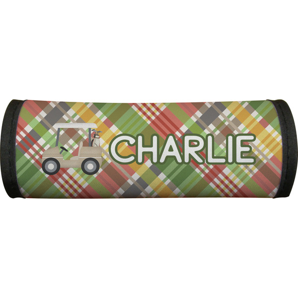 Golfer's Plaid Luggage Handle Wrap