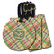 Golfer's Plaid Luggage Tags - 3 Shapes Availabel