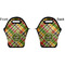 Golfer's Plaid Lunch Bag - Front and Back
