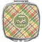 Golfer's Plaid Compact Makeup Mirror (Personalized)