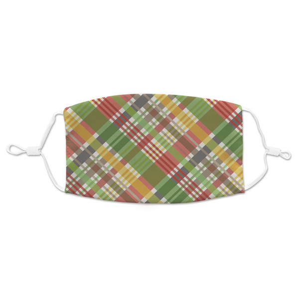 Custom Golfer's Plaid Adult Cloth Face Mask