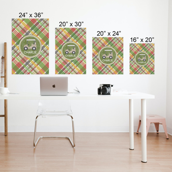 Golfer's Plaid Matte Poster - Sizes