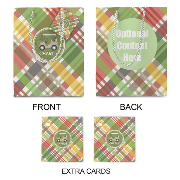 Golfer's Plaid Medium Gift Bag - Approval