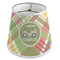 Golfer's Plaid Poly Film Empire Lampshade - Angle View