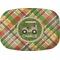 Golfer's Plaid Melamine Platter (Personalized)