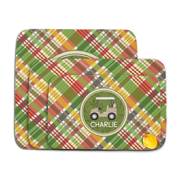 Golfer's Plaid Memory Foam Bath Mat - MAIN PARENT