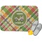 Golfer's Plaid Memory Foam Bath Mat (Personalized)