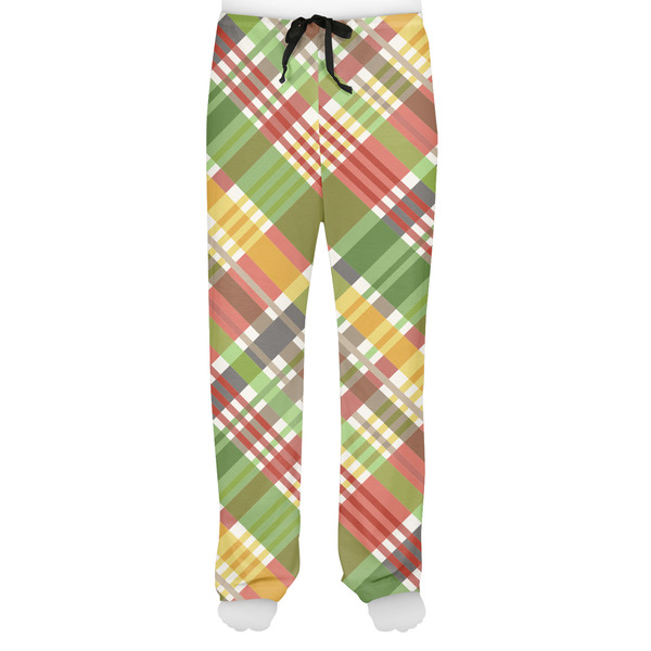 Golfer's Plaid Men's Pjs Front - on model