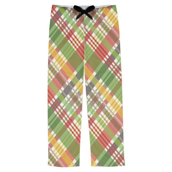 Custom Golfer's Plaid Mens Pajama Pants - L