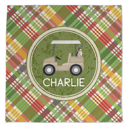 Golfer's Plaid Microfiber Dish Towel (Personalized)