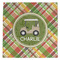 Golfer's Plaid Microfiber Dish Towel (Personalized)