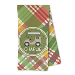 Golfer's Plaid Kitchen Towel - Microfiber (Personalized)