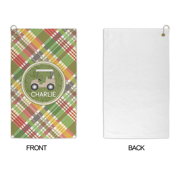 Golfer's Plaid Microfiber Golf Towels - APPROVAL