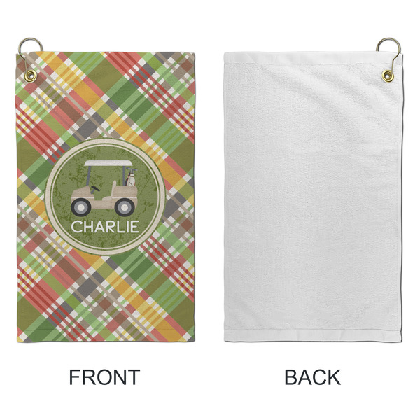 Golfer's Plaid Microfiber Golf Towels - Small - APPROVAL