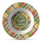 Golfer's Plaid Plastic Bowl - Microwave Safe - Composite Polymer (Personalized)