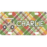 Golfer's Plaid Mini/Bicycle License Plate (Personalized)