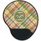 Golfer's Plaid Mouse Pad with Wrist Support - Main