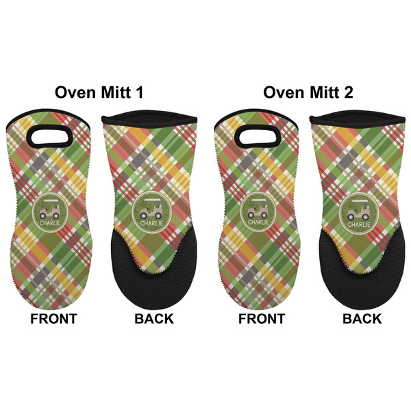 Golfer's Plaid Neoprene Oven Mitt - Set of 2 - Approval