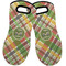Golfer's Plaid Neoprene Oven Mitts - Set of 2 w/ Name or Text