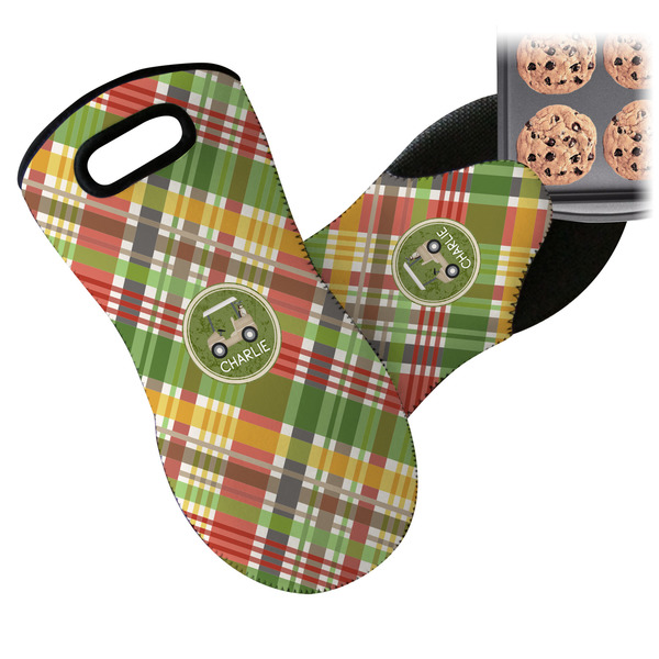 Golfer's Plaid Neoprene Oven Mitt
