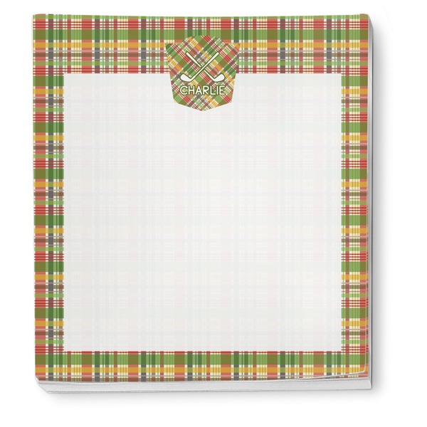 Golfer's Plaid Notepad - Apvl