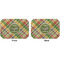 Golfer's Plaid Octagon Placemat - Double Print Front and Back