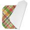 Golfer's Plaid Octagon Placemat - Single front (folded)