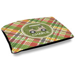 Golfer's Plaid Dog Bed w/ Name or Text