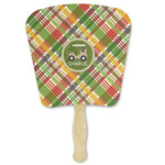 Golfer's Plaid Paper Fan (Personalized)