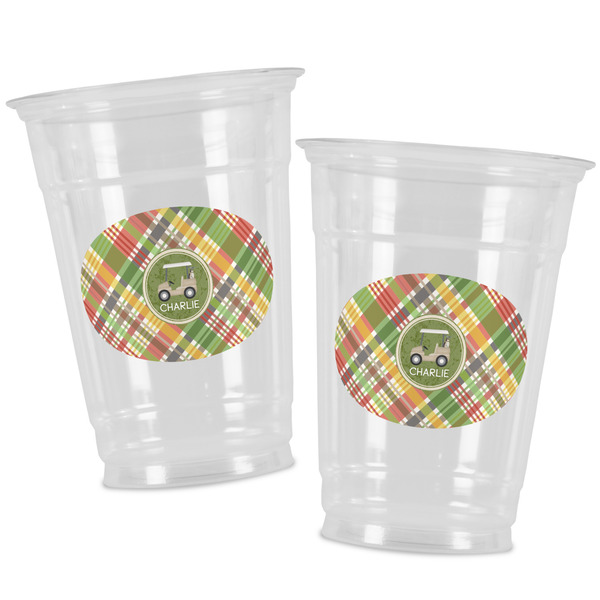 Golfer's Plaid Party Cups - 16oz - Alt View
