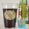 Golfer's Plaid Party Cups - 16oz - In Context