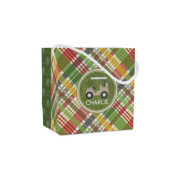 Custom Golfer's Plaid Party Favor Gift Bags - Gloss (Personalized)