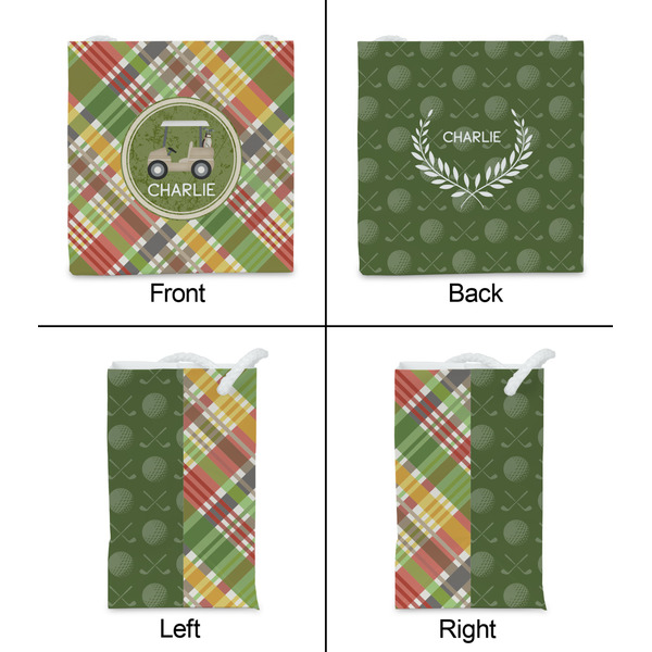 Golfer's Plaid Party Favor Gift Bag - Matte - Approval