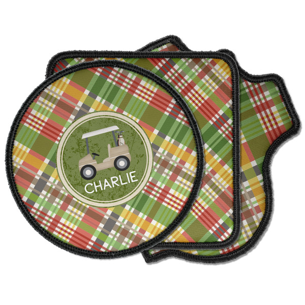 Custom Golfer's Plaid Iron on Patches (Personalized)