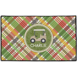 Golfer's Plaid Door Mat - 60"x36" (Personalized)
