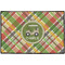 Golfer's Plaid Door Mat - 36"x24" (Personalized)