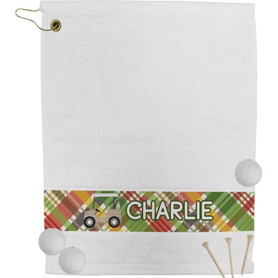 Golfer's Plaid Golf Bag Towel (Personalized)