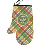 Golfer's Plaid Left Oven Mitt (Personalized)