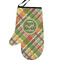 Golfer's Plaid Personalized Oven Mitt - Left