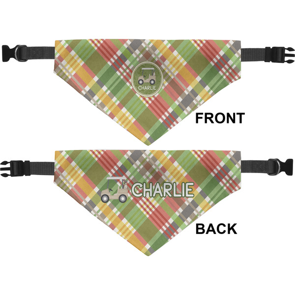 Golfer's Plaid Pet Bandana Approval
