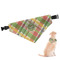 Golfer's Plaid Dog Bandana - Small (Personalized)