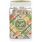 Golfer's Plaid Dog Treat Jar (Personalized)
