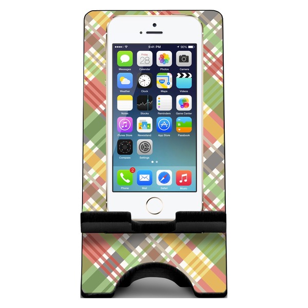 Golfer's Plaid Phone Stand w/ Phone