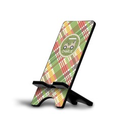 Golfer's Plaid Cell Phone Stand (Large) (Personalized)