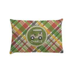 Golfer's Plaid Pillow Case - Standard (Personalized)
