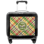 Golfer's Plaid Pilot / Flight Suitcase (Personalized)