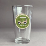Golfer's Plaid Pint Glass - Full Color Logo (Personalized)