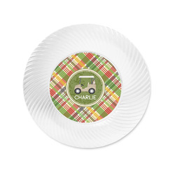 Golfer's Plaid Plastic Party Appetizer & Dessert Plates - 6" (Personalized)