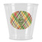 Golfer's Plaid Plastic Shot Glass (Personalized)