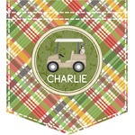 Golfer's Plaid Iron On Faux Pocket (Personalized)